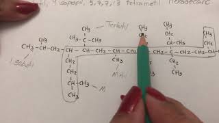 Nomenclatura de alcanos arborescentes [upl. by Nepil]