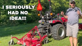 🚜 SOLIS H24 Compact Tractor  60quot Grooming Mower  Finishing Mower  Solis Tractors USA 2023 [upl. by Assillim677]