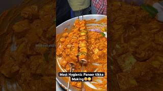 Most Hygienic Paneer tikka Making😍😋 Indian Street Food [upl. by Ailak]