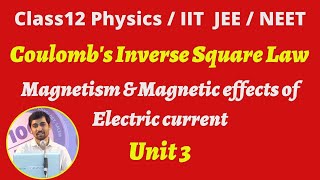 Class 12 Physics l Coulombs Inverse Square Law Magnetism l of Magnetism Part 10 [upl. by Naimad]