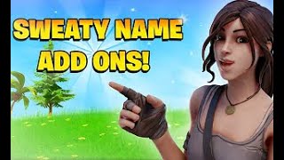 Sweaty things to put in your Fortnite name Username Ideas [upl. by Joan]