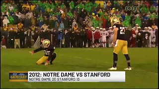 Recent memorable matchups between Notre Dame and Stanford [upl. by Kcod]