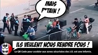 quotTirezmoi dessus BORDEL quot Le QR Code des JO rend FOU un parisien en scooter [upl. by Newol563]