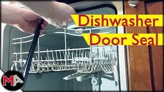 Replacing a Dishwasher Door Seal [upl. by Dnalevets]