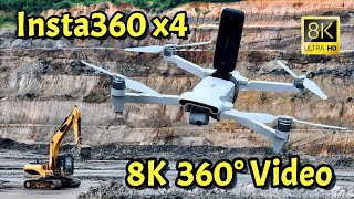 Fimi X8 Se Drone with Insta360 x4 360°view in 8K video [upl. by Glimp220]