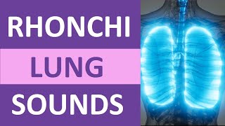 Rhonchi Lung Sounds Nursing NCLEX Review  Adventitious Lung Sounds [upl. by Jarus445]