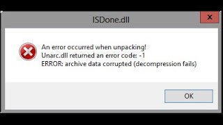 Fix Isdonedll  Unarcdll error code 11 [upl. by Dever]