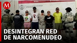 Caen 17 narcomenudistas colombianos en Cancún Quintana Roo [upl. by Ahtekal527]