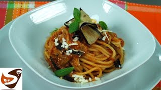 Pasta alla norma con melanzane facile e buonissima Primi piatti [upl. by Richart]