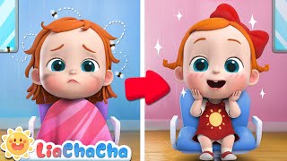 Babys First Haircut  Choose Your Hairstyle  Kids Songs amp Nursery Rhymes  LiaChaCha [upl. by Arahset]