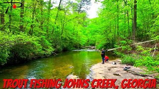 Trout Fishing Georgias Johns Creek [upl. by Arnulfo]