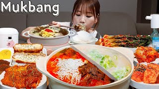 🍜한식집밥 제대로 말아먹는법 🥘 순살갈비탕도가니탕육개장돈까스 먹방 혼술 한식 KOREANFOOD MUKBANG ASMR EATINGSHOW REALSOUND 요리 [upl. by Limann]