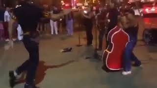 Sebastian izquierdo bailando después de g0lpear antifas [upl. by Aik307]