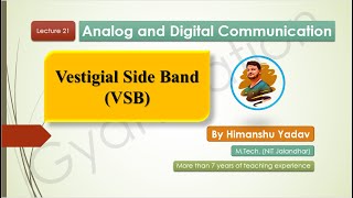 Lecture 21 Vestigial Side Band VSB amplitudemodulation modulation ece aktu [upl. by Havstad]