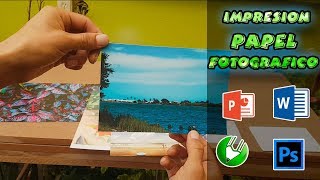 COMO IMPRIMIR EN PAPEL FOTOGRAFICO [upl. by Krug]