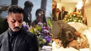 Black Panther Cast At Chadwick Boseman Memorial Hard Not To Cry [upl. by Yatnwahs]