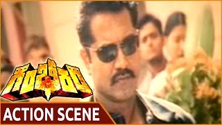 Gambeeram Movie  Sarath Kumar Superb Action Scene  Sarath Kumar Laila  Shalimarmovies [upl. by Trescott577]