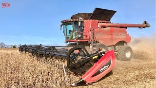 CASE IH 9250 AxialFlow Combine Operators Experience [upl. by Acirej907]