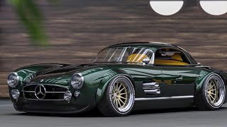 MercedesBenz 300SL Restomod by Jon Sibal Crazy luxury sports car FIRST LOOK Exterior [upl. by Taddeusz]