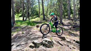 Primeline Bikepark Lenzerheide mit 8 Jährigem  Test Vpace Moritz 24 Zoll [upl. by Ahtram]