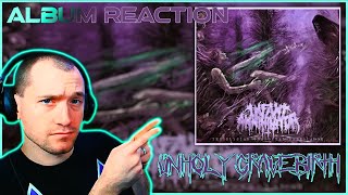 Infant Annihilator  Unholy Gravebirth ALBUM REACTION What did I get myself into BRUTAL AF 🤮 [upl. by Tupler]