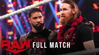 FULL MATCH Jey Uso Jimmy Uso and Sami Zayn vs The Bloodline Raw Oct 28 2024 WWE [upl. by Osicnarf471]