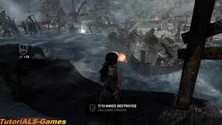 Tomb Raider  Mine Sweeper Challenge All 10 Mines Destroyed Locations [upl. by Yssak]