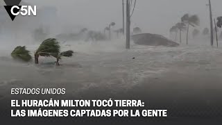 IMPACTANTES IMÁGENES del HURACÁN MILTON en FLORIDA [upl. by Nino724]