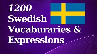 1200 Basic Swedish Vocab amp Expressions [upl. by Anileuqcaj]