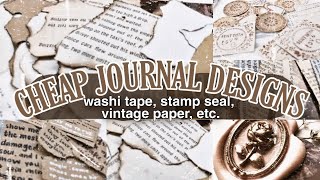 7 DIY JOURNAL DESIGNS🥀 journaling on a budget  chinderella [upl. by Ahsropal]