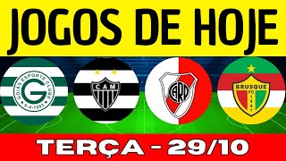 JOGOS DE HOJE  DESTA TERÇAFEIRA 29102024  JOGOS DE HOJE AO VIVO BRASILEIRÃO 2024  JOGO DE HOJE [upl. by Luisa164]