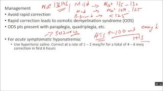 Hyponatremia Part 2 Management [upl. by Mas541]