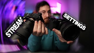 BEST Settings for Stream Camera Sony A6100 [upl. by Mat]