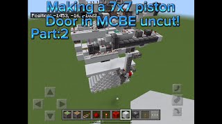 Making a 7x7 uncut in MCBE part 2ish [upl. by Drofhsa]