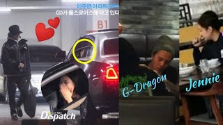 Dispatch 📸 mora release Jennie 💞 GDragon dating pictures  Jennie spotted at GDragon Villa Parking [upl. by Arlen]