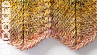 Knit Chevron Stitch StepbyStep Instructions [upl. by Strait]