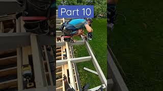 Rafter cutting Front board installation Terrace construction Part 10 carpenters [upl. by Iila]