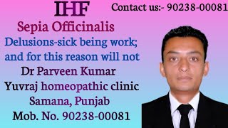 Sepia Officinalis Dr Parveen Kumar homeopathy mindmethod ihf December 2 2023 [upl. by Fasta67]