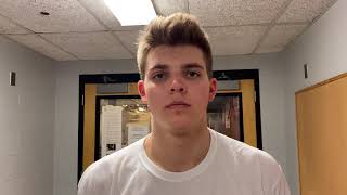 Lucas San Fratello talks about St John’s big win over Brockton [upl. by Malinin853]