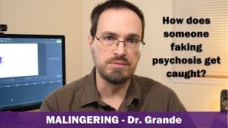 What is Malingering  How do those who fake psychosis get caught [upl. by Shalne]