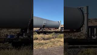 Couple of Wind 💨 Turbine Blades Transported on Flat Train 🚂 Cars [upl. by Australia]