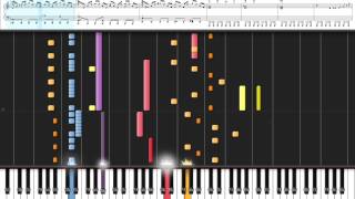 New Super Mario Bros Wii Castle Theme on Synthesia [upl. by Burny464]