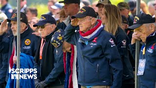 US veterans travel back to Normandy for DDay 80th anniversary [upl. by Saltzman]