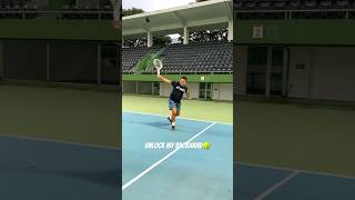 My Daily Practice Unlock Backhand technique w Tecnifibre TF40 Racket andrianraturandang tennis [upl. by Lamraj]