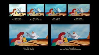 The Little Mermaid  Scuttle  30 Years of Video Editions Comparison [upl. by Dannica]