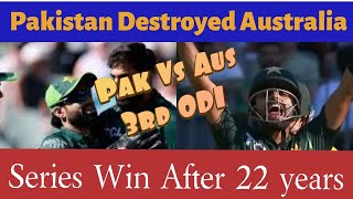 Pakistan Vs Australia 3rd Odi  Pakistan Historical Win  Australian Batting Fails  Sports 93 [upl. by Eahs635]