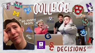 MY COLLEGE DECISIONS 2021 harvard acceptance brown upenn georgetown tufts 10 more [upl. by Aissac]