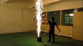 Sparcticindoor cold spark fountaincold pyro fireworks machine [upl. by Yllek]