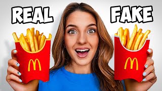 Real Vs Fake Food Challenge [upl. by Akenn]