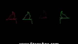 JAGUAR 4 Beam Laser Show Video 2 from Stage Ape Lighting [upl. by Namara]